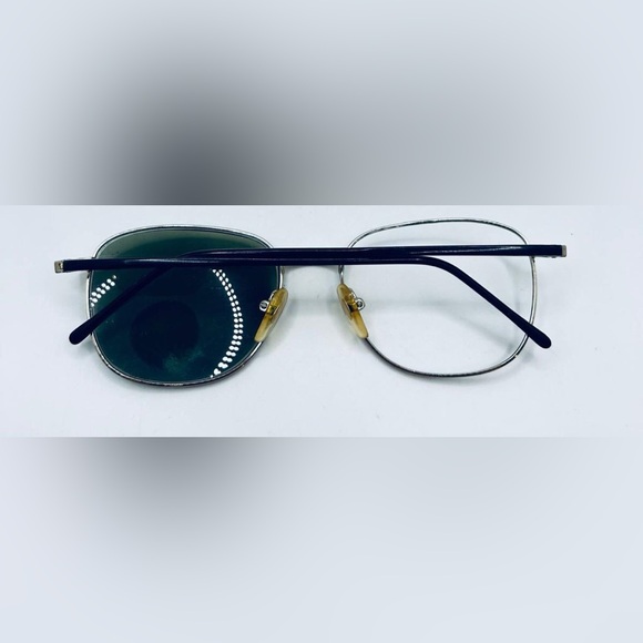 Vintage Delmar Black Gold Oval Sunglasses Frames Only - Picture 4 of 8